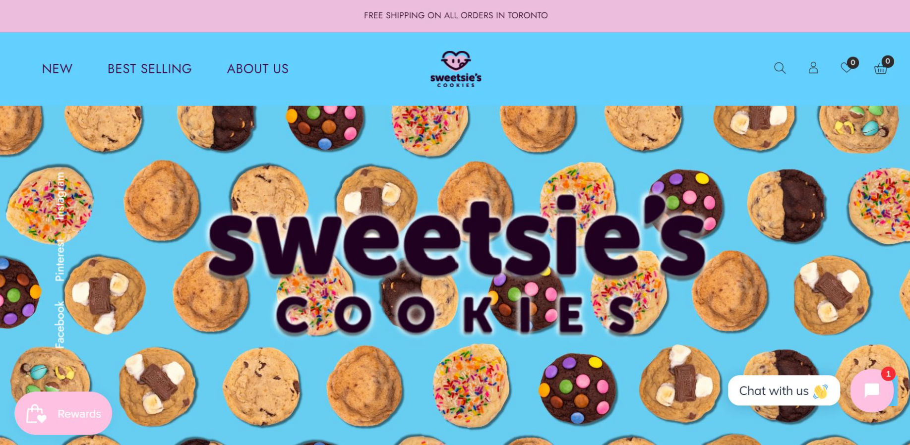 Sweetsies Cookies Website and Marketing